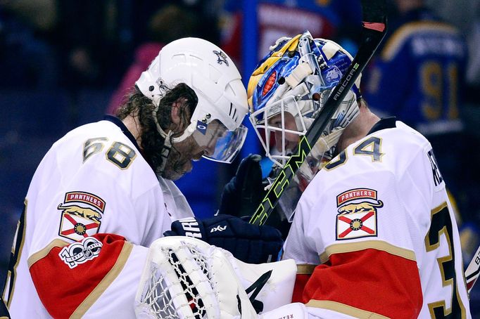 Jaromír Jágr a James Reimer