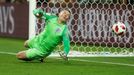 Jordan Pickford v zápase Kolumbie - Anglie na MS 2018