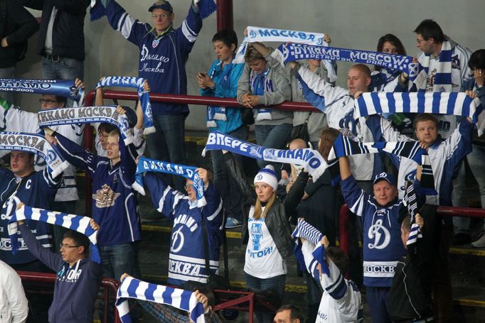 Hokej, KHL, Lev Praha - Dynamo Moskva: fanoušci Dynama