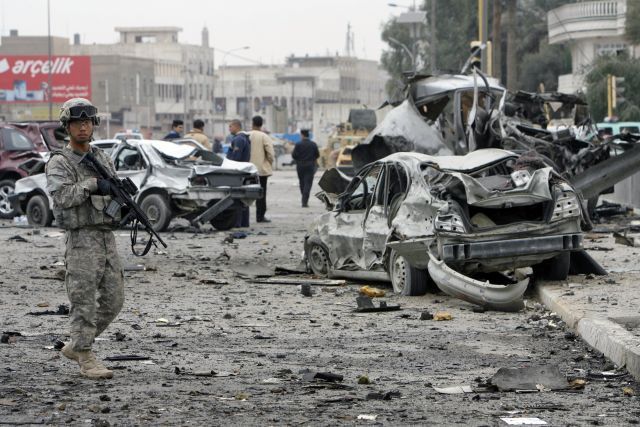 Irák výbuch
