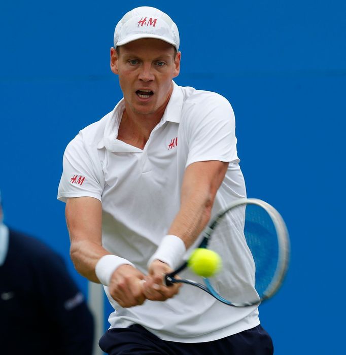 Tomáš Berdych na turnaji v londýnském Queen´s 2013