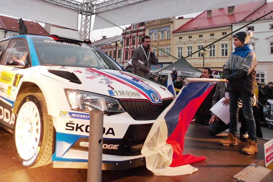 Jan Kopecký na startu Valašské rallye 2018