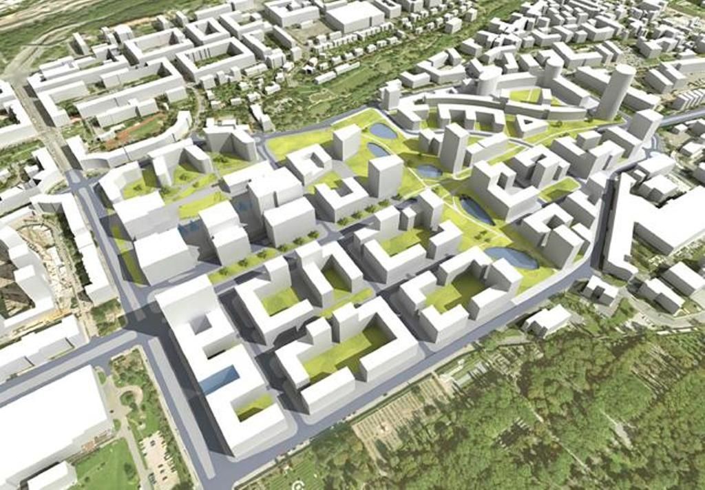Nákladové nádraží Žižkov - návrh Sekyra Group