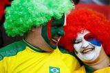 Ono vůbec pomalovat si obličeje, je v Brazílii hodně populární.
