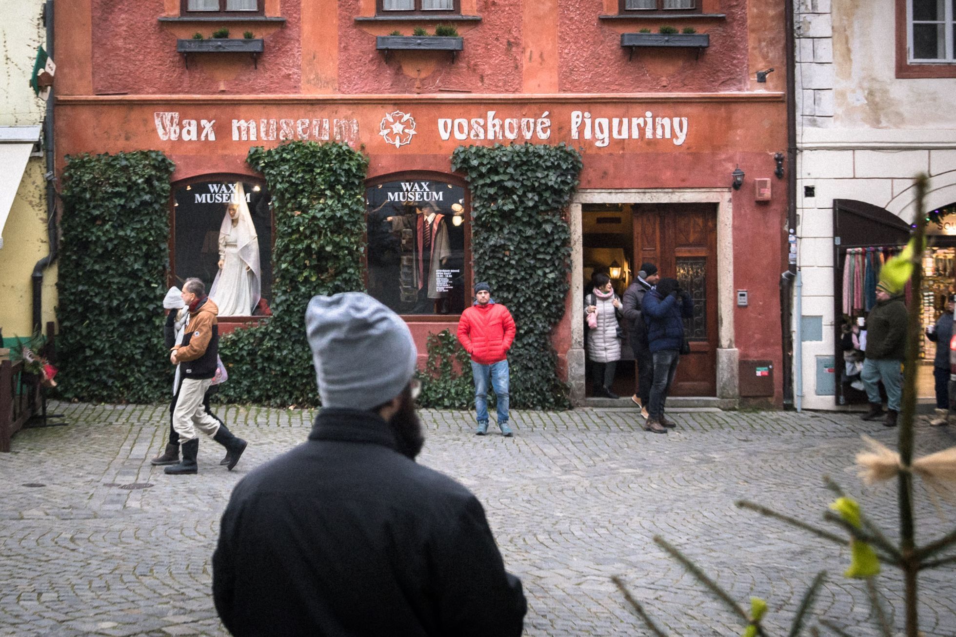 Český Krumlov, overturismus, turisté, zima, andělský průvod, advent, mikuláš