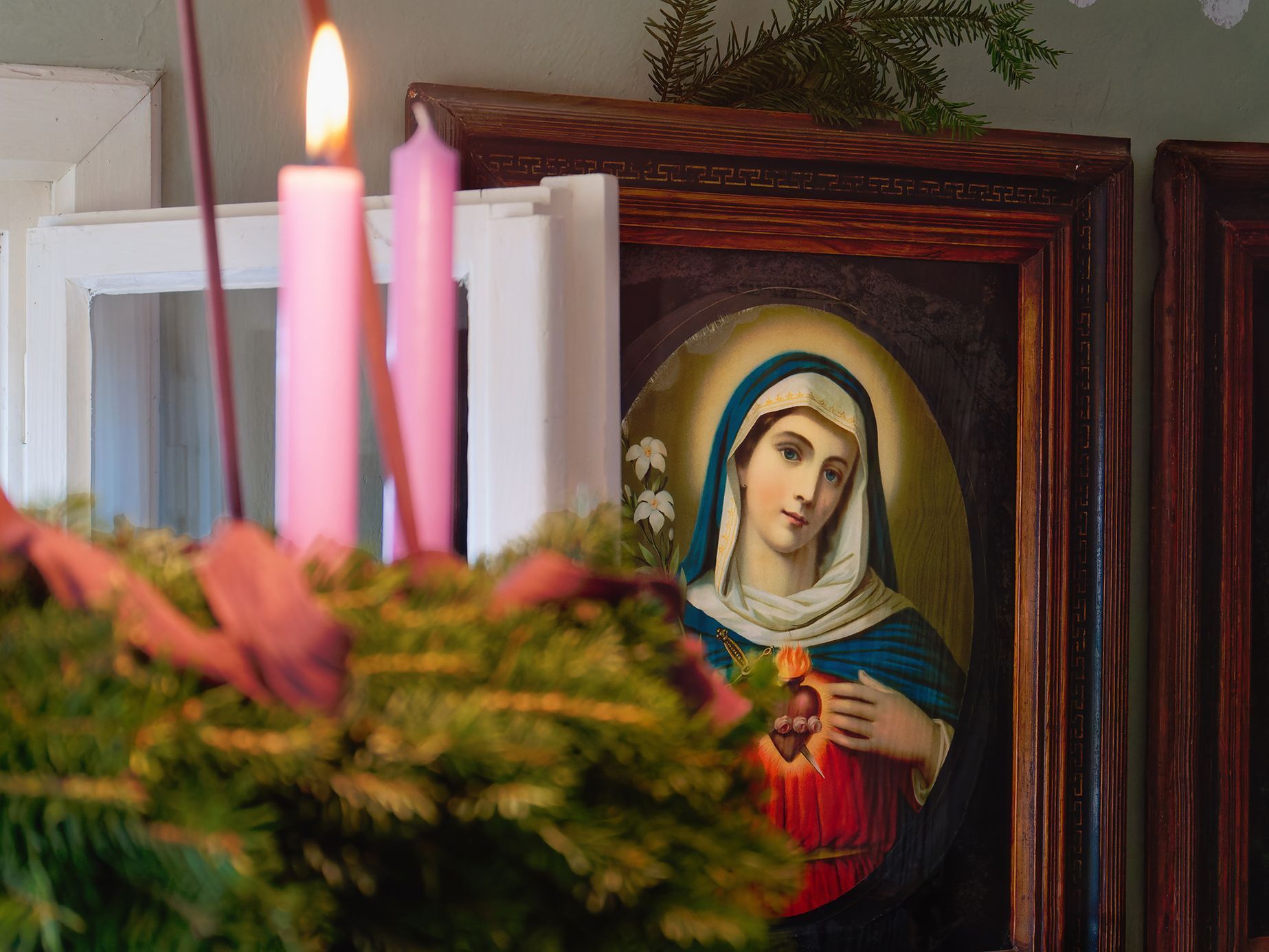 Advent ve skanzenu v Kouřimi. Mýtické postavy a zvyky na fotkách, prosinec 2023