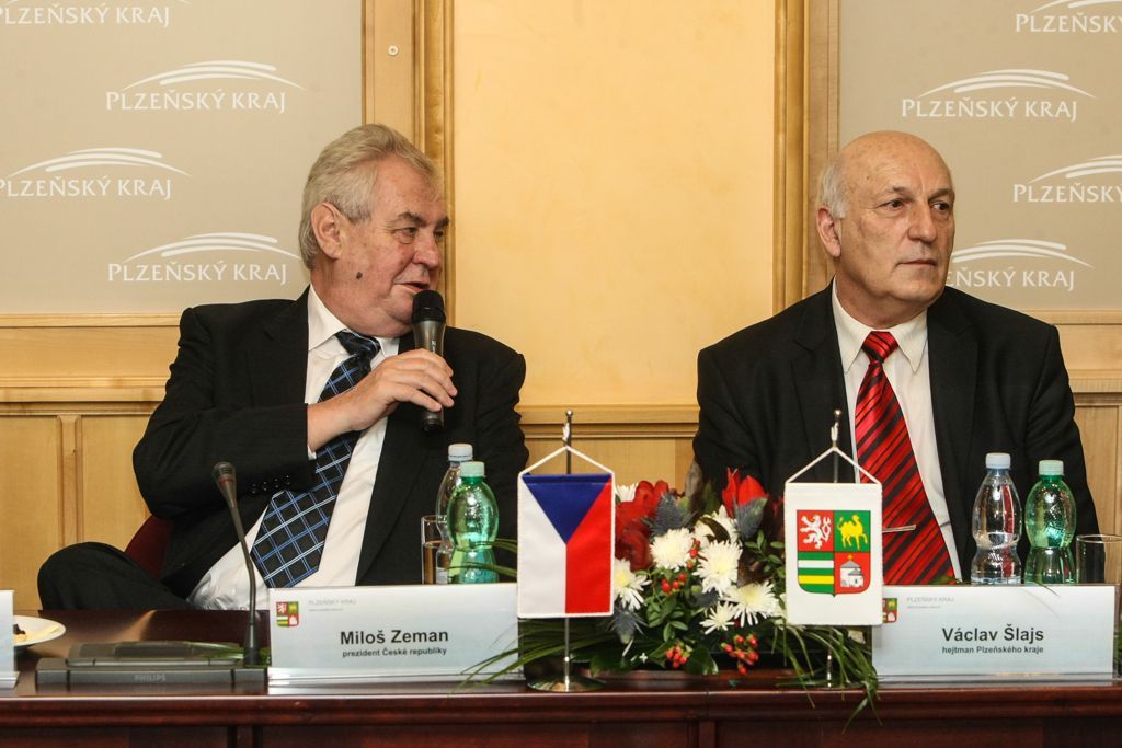 Miloš Zeman na návštěvě v Plzeňském kraji