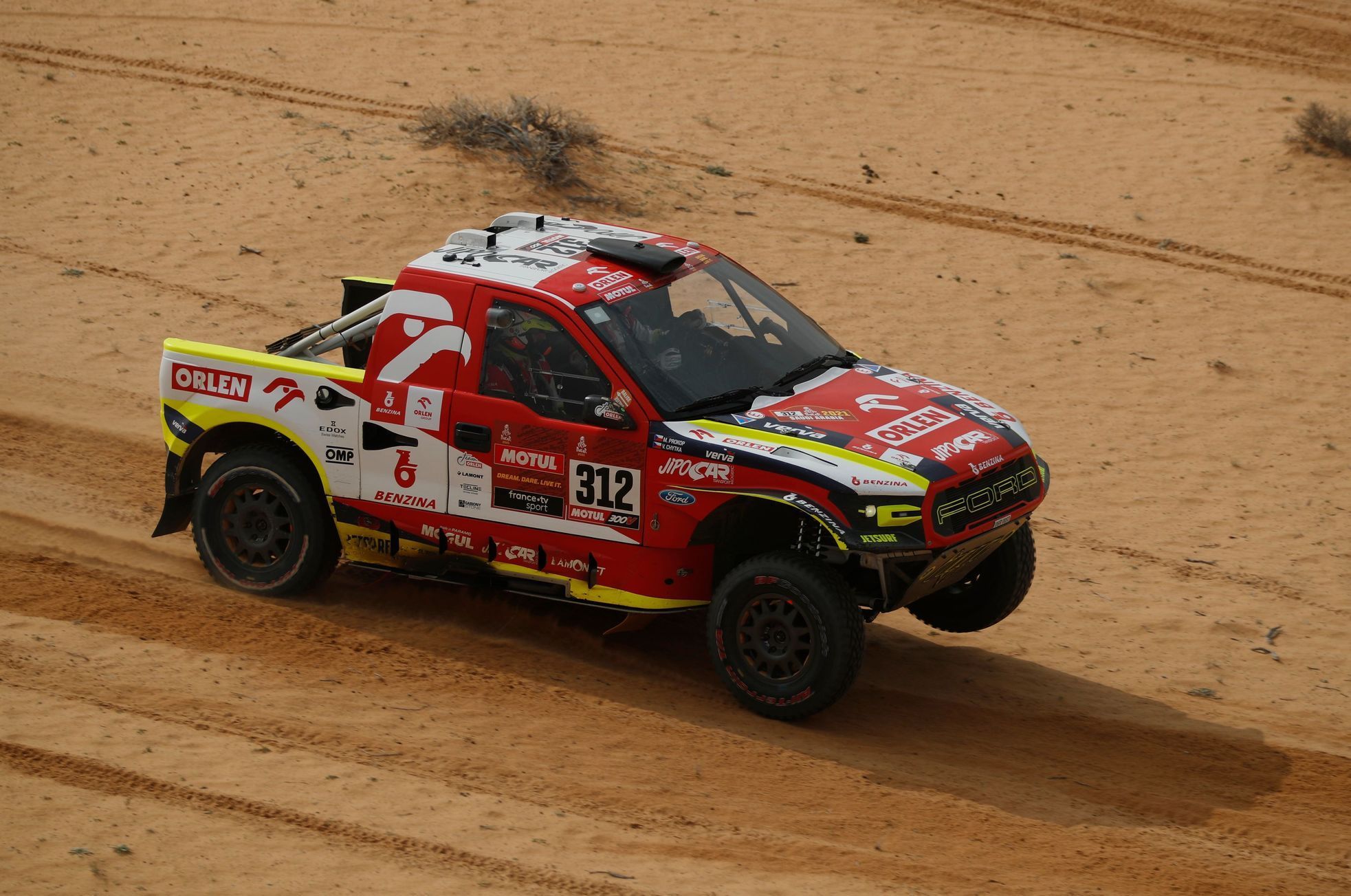 Martin Prokop (Ford) v 7. etapě Rallye Dakar 2021