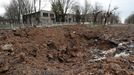 Záběr z přístavního města Mariupol na Ukrajině, které čelí obklíčení a ničivému bombardování ruských invazních sil. 18. 4. 2022