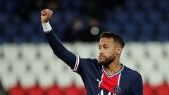 6. kolo francouzské fotbalové ligy 2020/21, PSG - Angers: Neymar slaví gól PSG