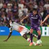 Michail Antonio a Luca Renieri ve finále Konferenční ligy Fiorentina - West Ham