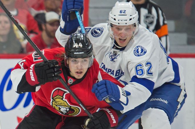 Andrej Šustr a Jean Gabriel Pageau