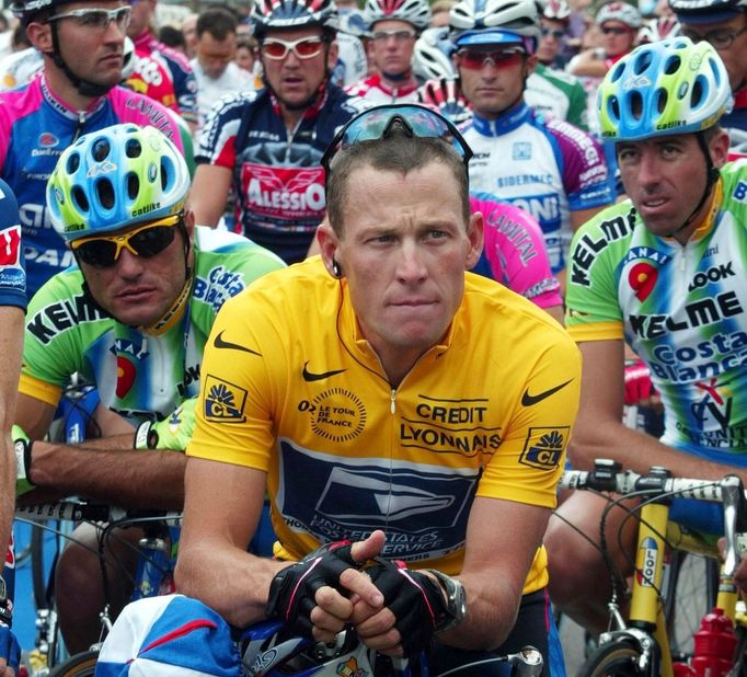 Americký cyklista Lance Armstrong v cyklistickém závod