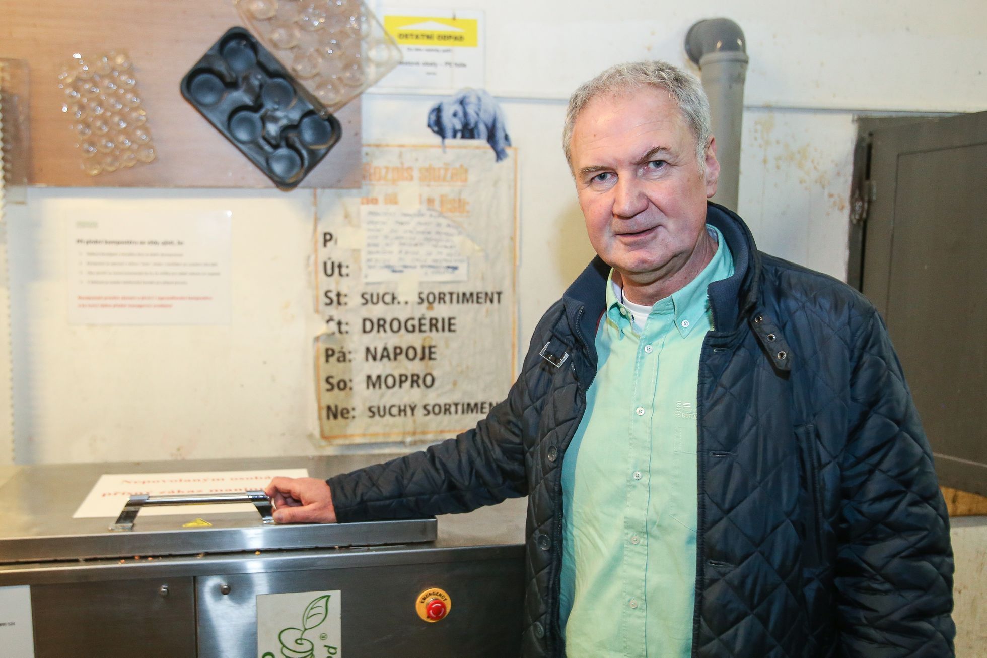 Kompostér, hypermarket Albert, ovoce a zelenina