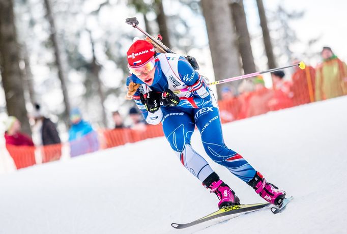 Sprint žen Oberhof 2017 (Koukalová)