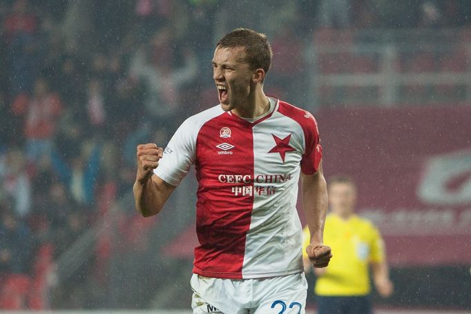 SL, Slavia-Baník: Tomáš Souček