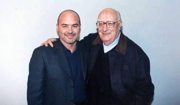Spisovatel Andrea Camilleri (vpravo) a herec Luca Zingaretti, který hrál policistu Salva Montalbana v seriálu Komisař Montalbano.