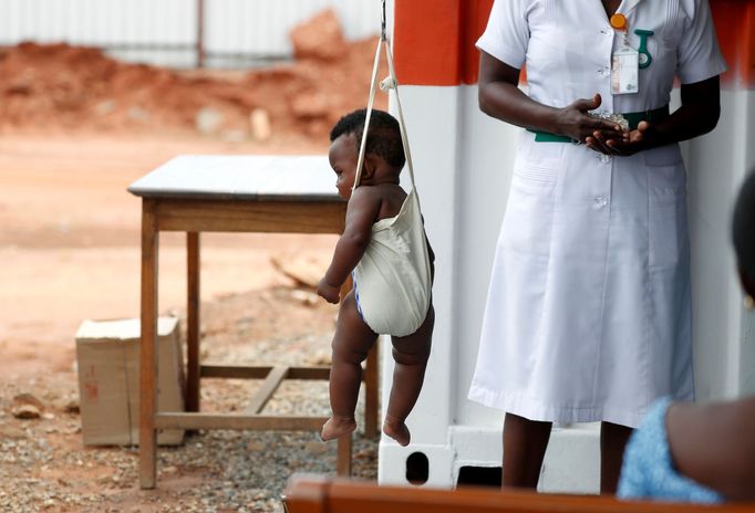 Ghanská metropole Accra během návštěvy Melanie Trumpové