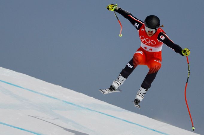 Marie-Michele Gagnonová v super-G na ZOH 2022 v Pekingu