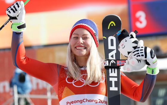 Mikaela Shiffrinová, vítězka obřího slalomu na ZOH 2018