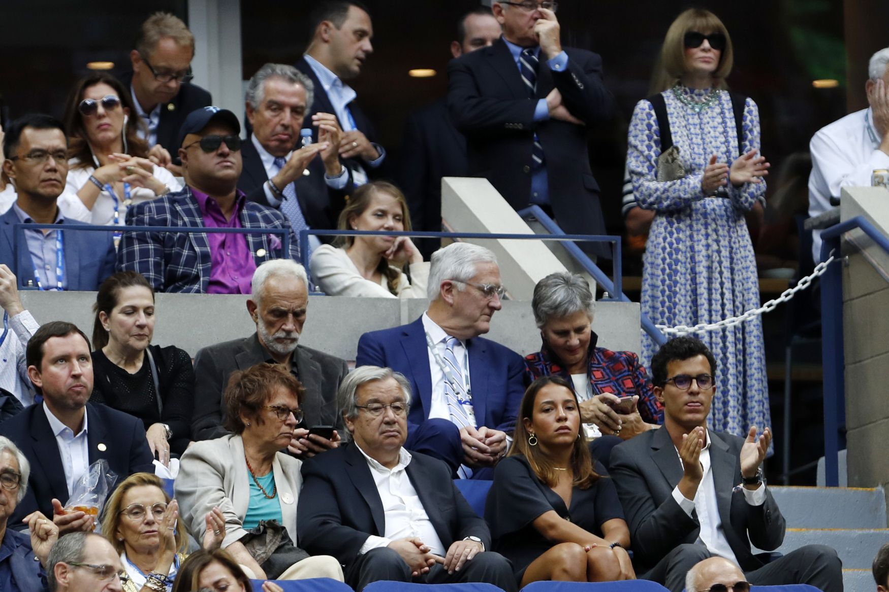 Finále US Open Nadal Medveděv (Antonio Guterres)