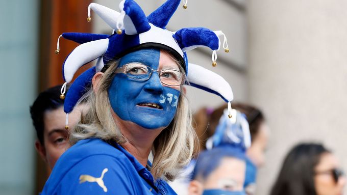 Oslavy mistrovského titulu Leicesteru City v roce 2016