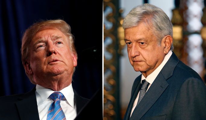 Donald Trump a Andrés Manuel López Obrador.