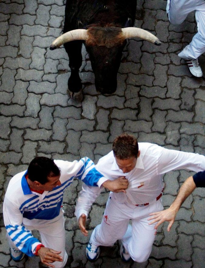 Běh s býky ve Španělsku