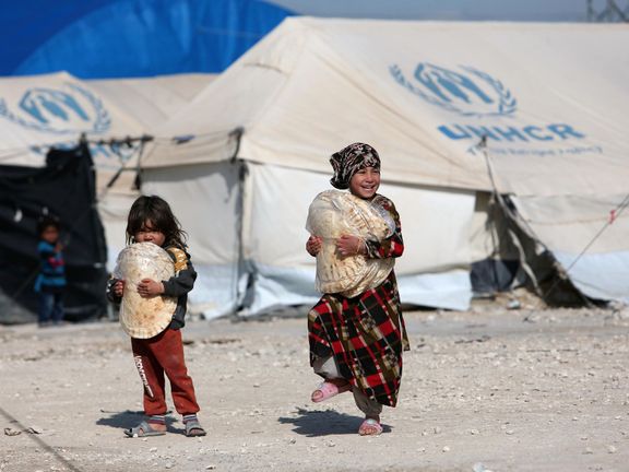 Děti v uprchlickém táboře Al-Húl