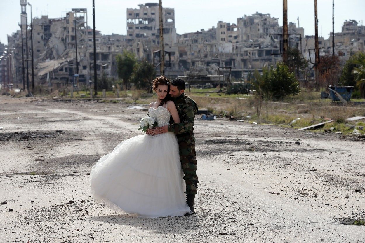 syrská svatba v městě duchů