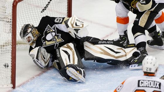 Podívejte se na galerii z utkání zámořské NHL mezi Pittsburghem a Philadelphií.