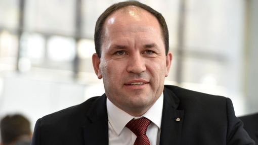 Poslanec Marek Výborný na sjezdu KDU-ČSL (29. 3. 2019)