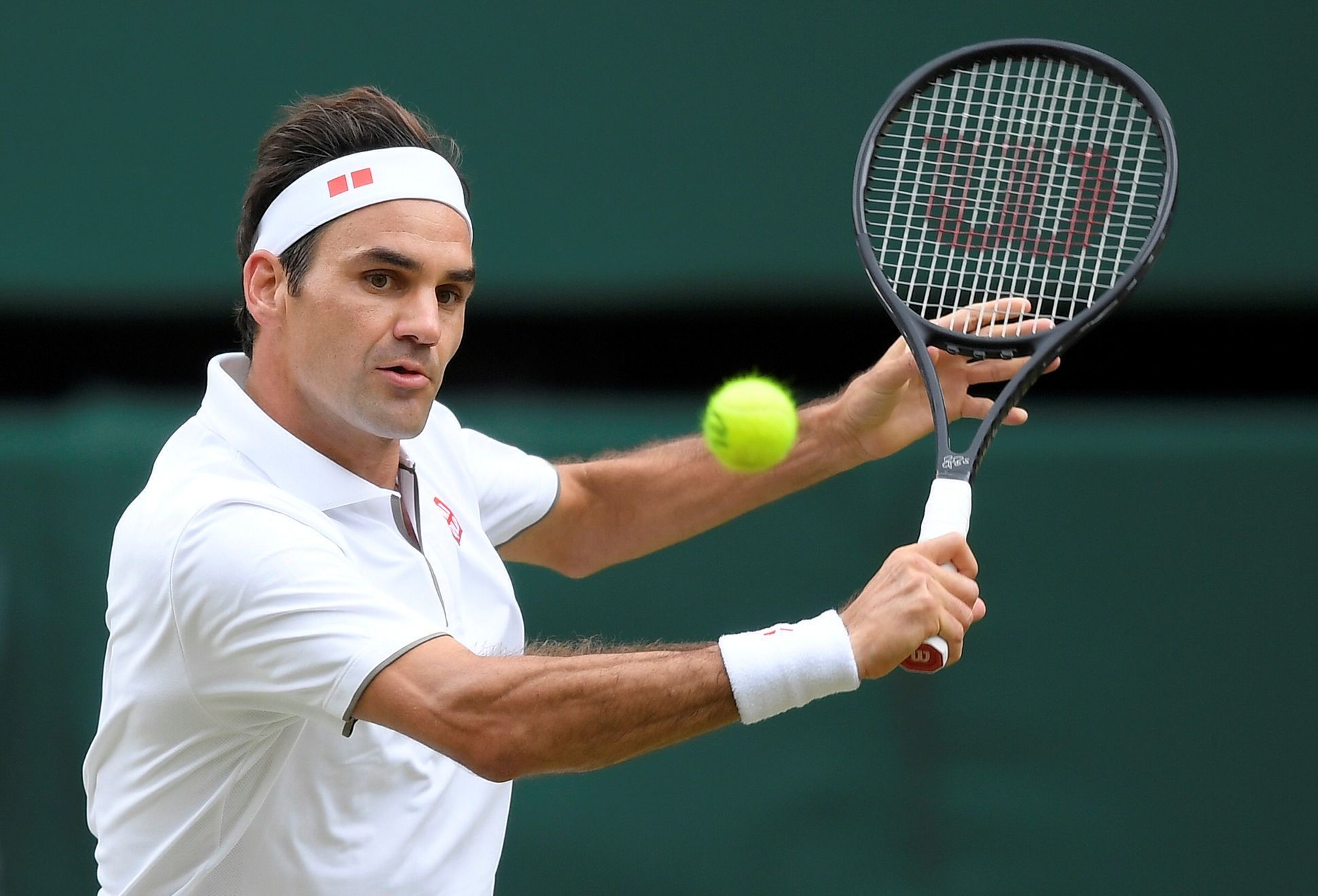 Roger Federer ve finále Wimbledonu 2019