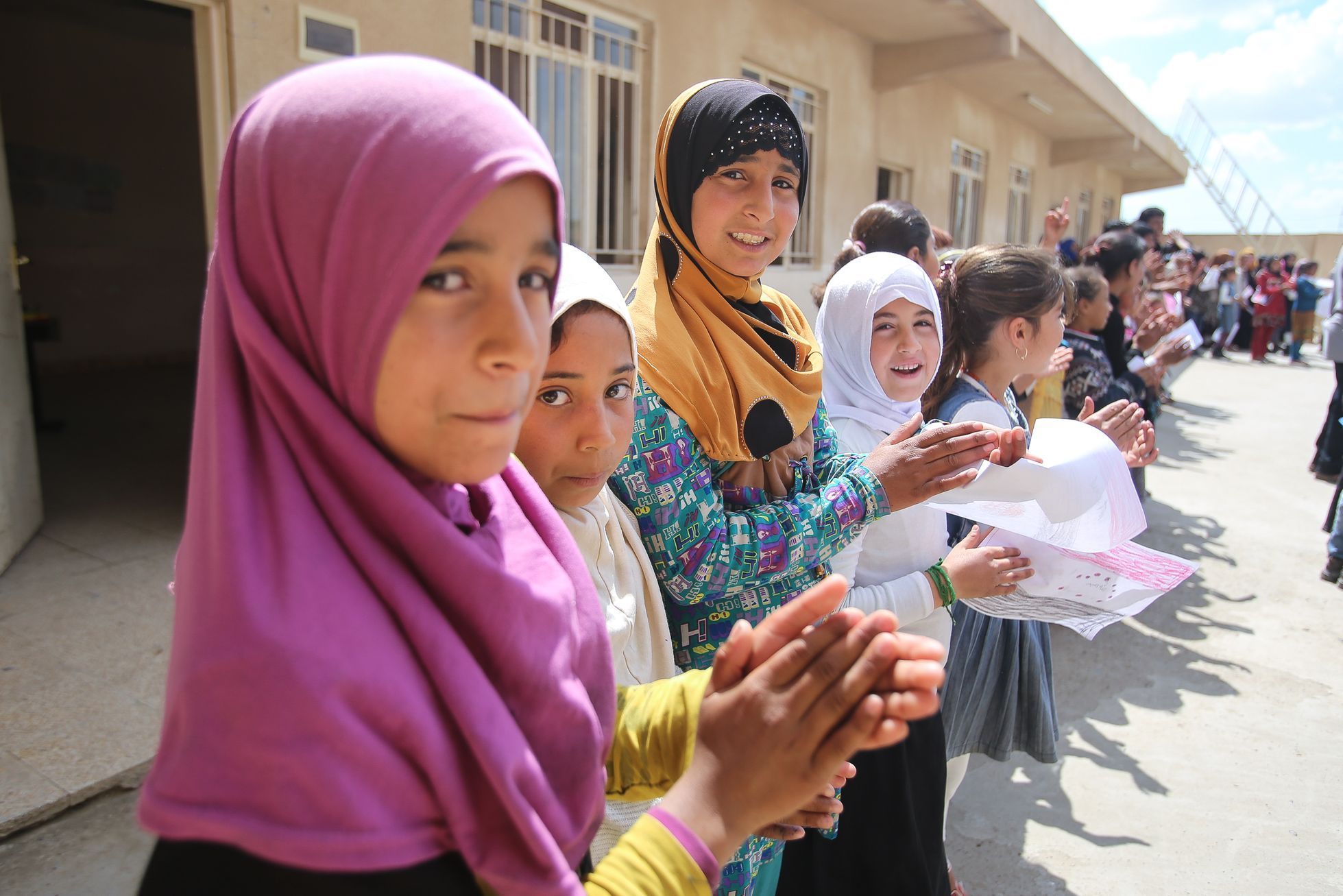 Irák, škola podporovaná Člověkem v tísni ve vesnici východně od Mosulu