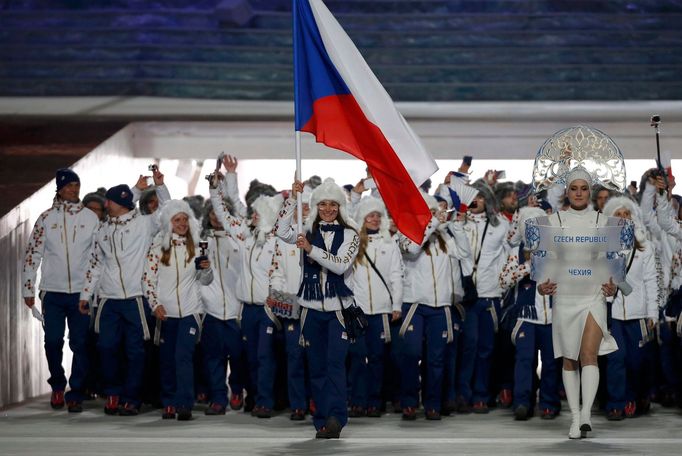 Soči 2014, zahájení: česká výprava (Šárka Strachová)