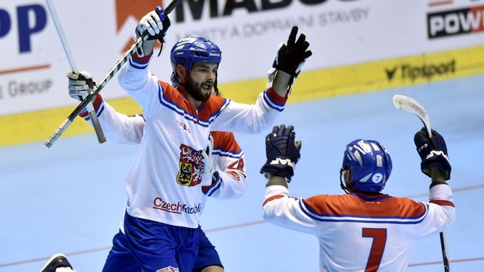 Čeští hokejbalisté vyhráli potřetí na MS bez inkasované branky.
