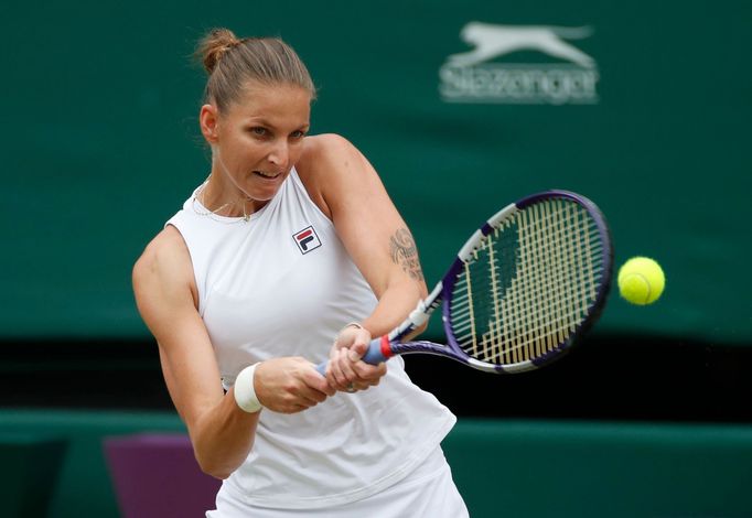 Karolína Plíšková ve finále Wimbledonu 2021