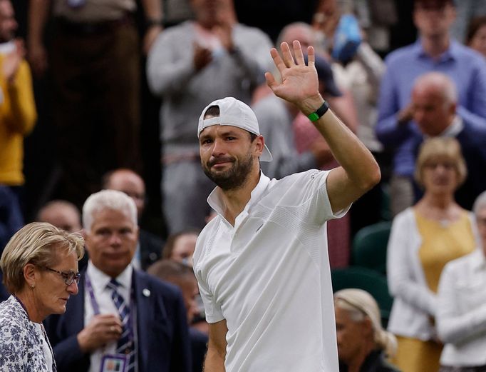 Grigor Dimitrov v slzách