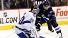 NHL, Tampa Bay Lightning at Winnipeg Jets:  Ben Bishop (30) - Michael Frolík (67)