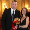 Fotbal, Zlatý míč ČR 2012/13: Jaromír Blažek s manželkou