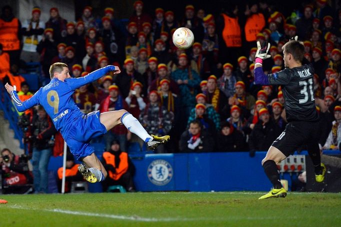 Fotbal, Evropská liga, Chelsea - Sparta: Fernando Torres - Tomáš Vaclík