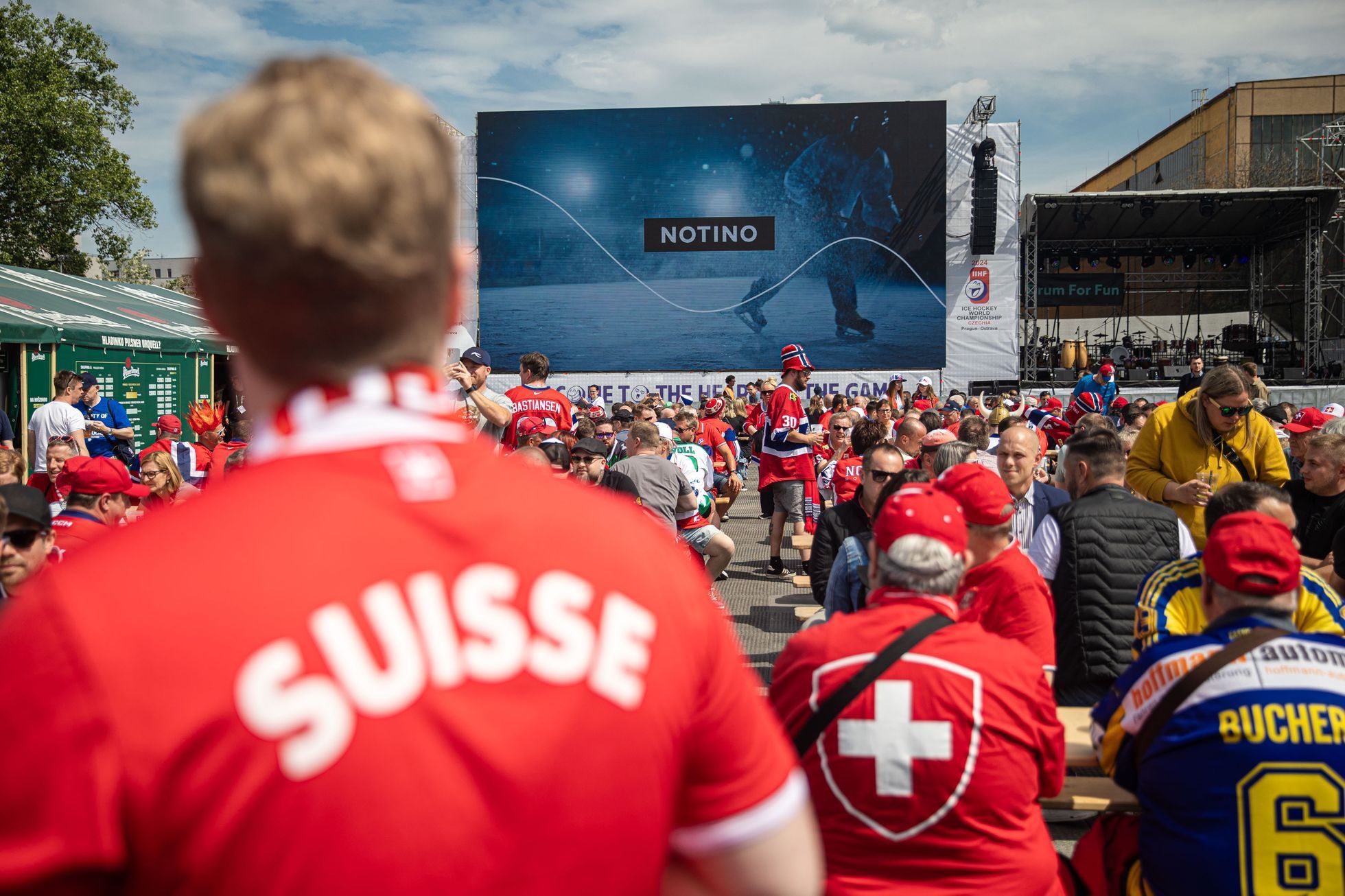 Mistrovství světa v hokeji 2024, MS hokej 2024, fanoušci, fanzóna, O2 Arena
