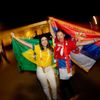 Fanynky Brazílie a Srbska na MS 2022