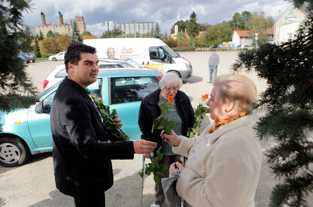 Kampaň ČSSD v Ivanovicích na Hané 2012