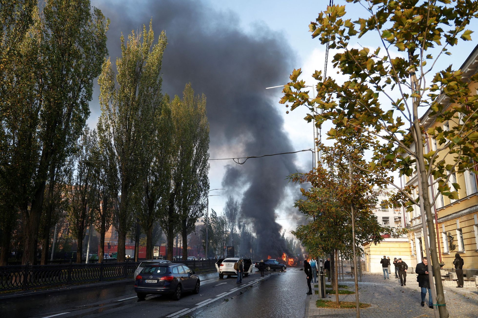 Výbuchy v Kyjevě