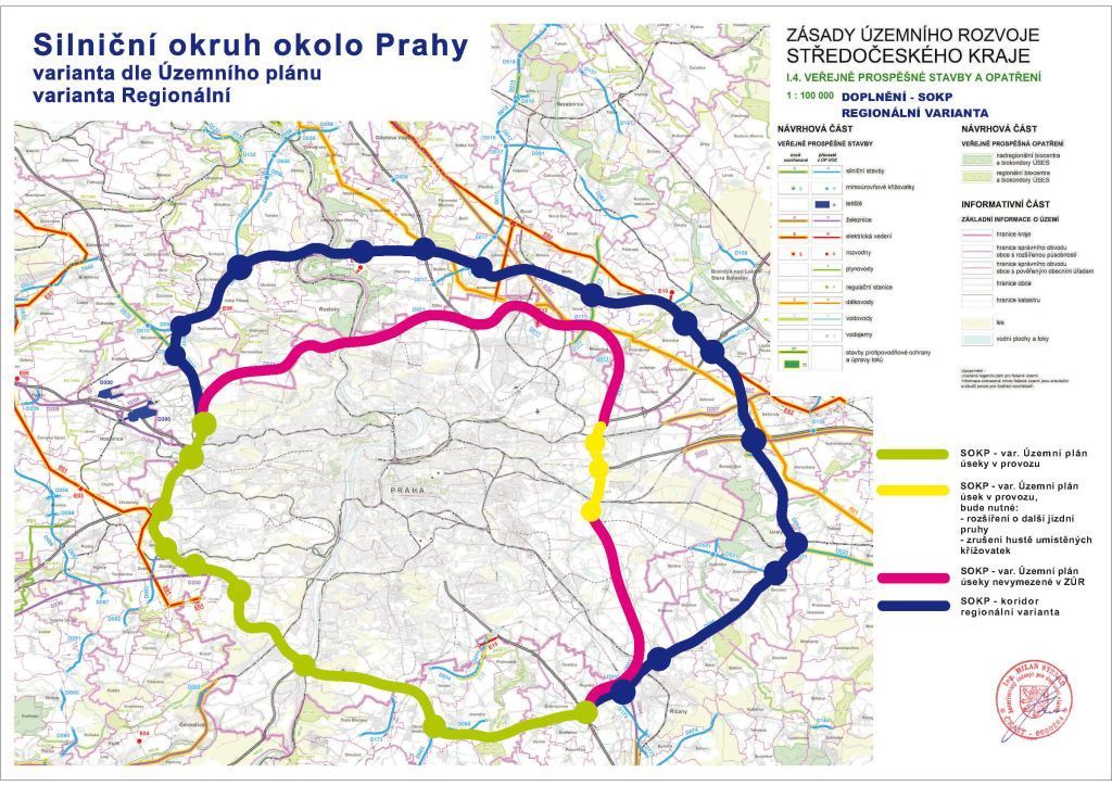 Alternativní trasa východní části Pražského okruhu