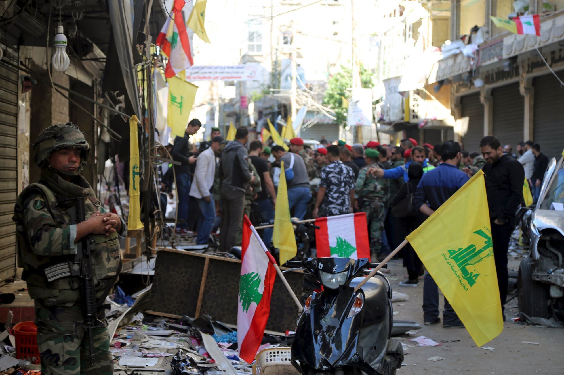 Libanon - Bejrút - místo dvou explozí