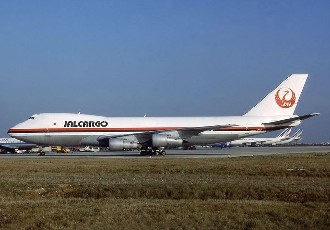 Boeing 747-200F společnosti JAL Cargo podobný letadlu z letu 1628, při kterém posádka hlásila UFO nad Aljaškou dne 17. 11. 1986. Ilustrační snímek.