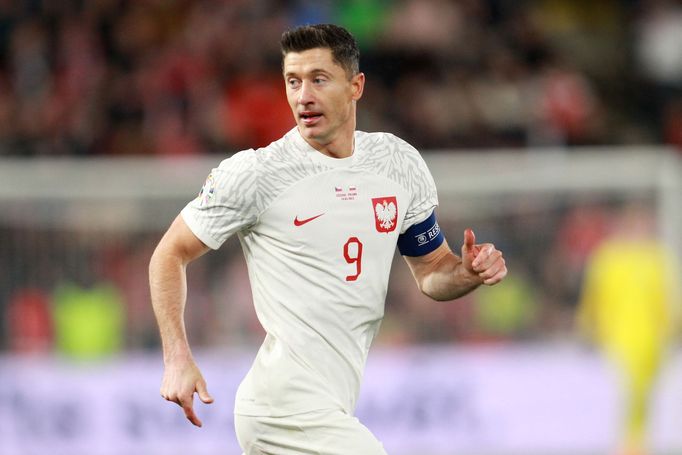 Robert Lewandowski v kvalifikaci ME 2024 Česko - Polsko