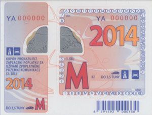Dálniční známka 2014